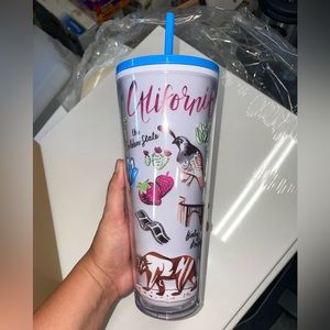 Starbucks California Venti Tumbler with bent straw